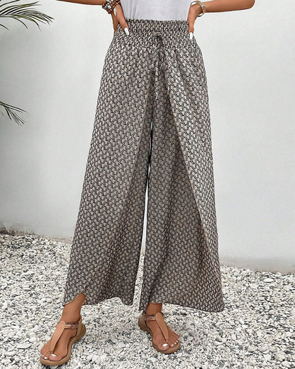 Relaxed Comfort Wide-Leg Pants
