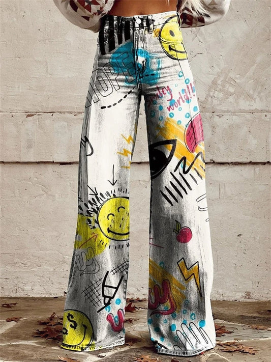 Elegant High-Waisted Wide-Leg Pants